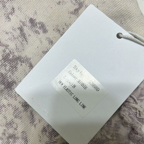 One Teaspoon Tye Dye Gray & White Elastic Waist Shorts(Size 26) - Picture 8 of 8